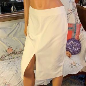 RALPH LAUREN WHITE PENCIL SKIRT SIZE 4 EXCELLENT